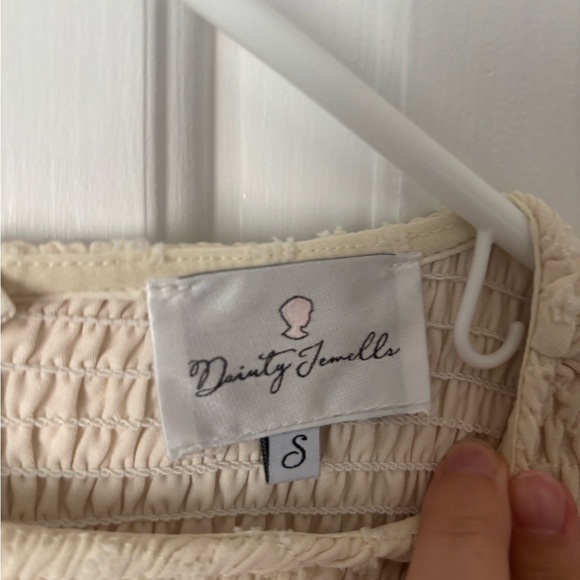 Dainty Jewells Cream Long-Sleeve Dress - Picture 2 of 3